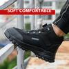 Sapatos de Segurança de Trabalho Biqueira de Aço Cano Alto Impermeáveis Sapatos de Proteção Botas de Trabalho para Caminhada Anti-esmagamento Anti-perfuração Botas Indestrutíveis
