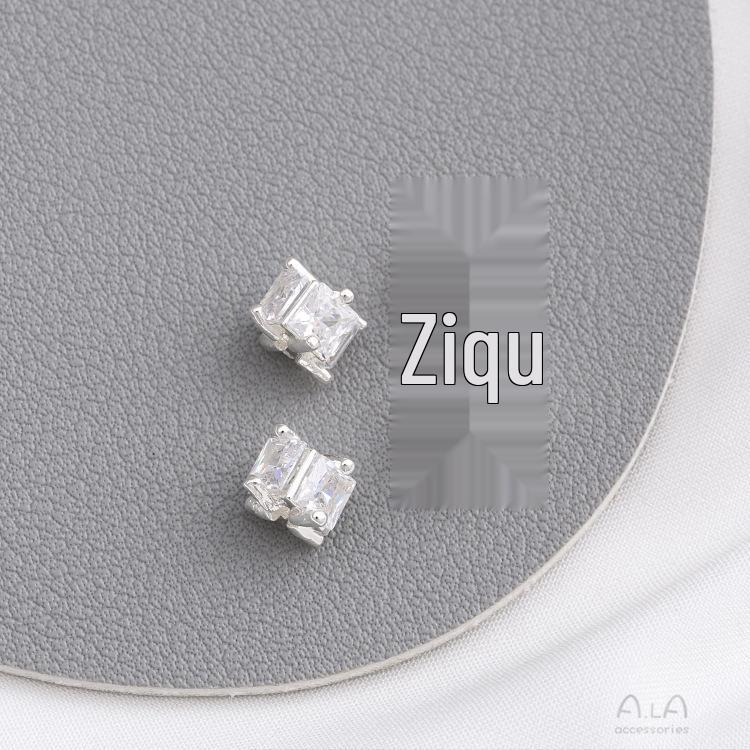 14K Gold-Plated Zircon Spacer Beads for DIY Jewelry