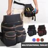 Heavy Duty Fabric Electrician Tool Bag With Multiple Pockets For Screwdrivers Pliers Long Lasting Use Easy Organization