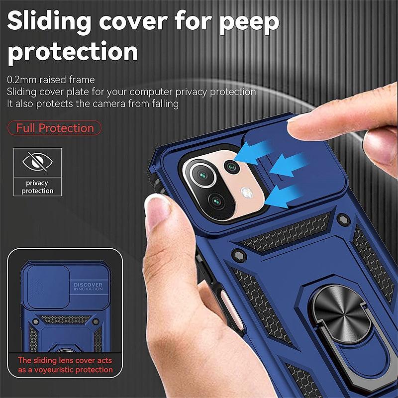 Pro Xiaomi Mi 11 Lite Pouzdro Magnetický Držák Prsten Brnění Nárazuvzdorné Funda Pro Mi11 Lite 5G NE Mi 11 Light 11Lite Lesn Ochranný Kryt
