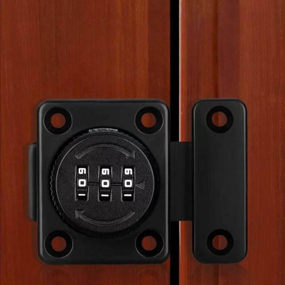 Security Protection Password Lock with 3 Digits Door Password Catch  Home Interior Doors