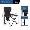 Portable Folding Camping Chair with Backrest and Table - Moisture-Proof, Thickened for Outdoor Leisure and Fishing