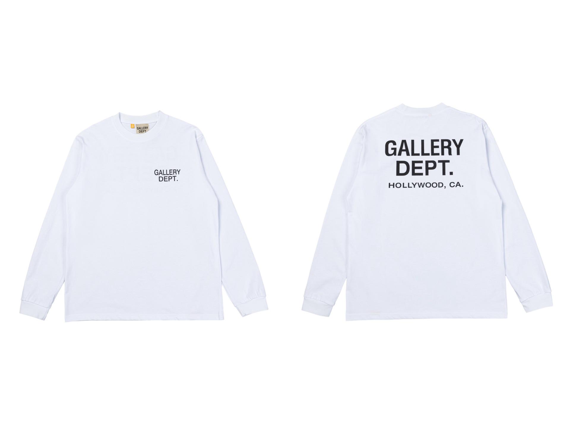 UrbanEdge Gallery Dept Hart Letter Slogan Lange Mouwen T-shirt - Trendy Stijl voor Mannen Extra Large