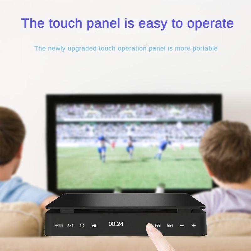 10W DVD přehrávač s dotykovým panelem pro domácnost 1080P HD přehrávač CD s ochranou očí Nový dětský mini VCD stroj Sanyo Movement 170*170*65mm