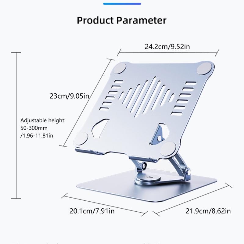 Tablets Holder Stand 360 Degree Rotatable Portable Foldable Desktop Bracket Support For Tablets Laptop Desktop Holder
