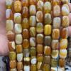 10x14mm Natural Crystal Striped Agate Drum Beads for Jewelry and DIY Accessories