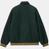 Carhartt WIP FW23 Letterman Jacket Embroidered Letter Collar Single-Breasted Loose Jacket Unisex jackets Exploration-Green I032436-1SG-XX
