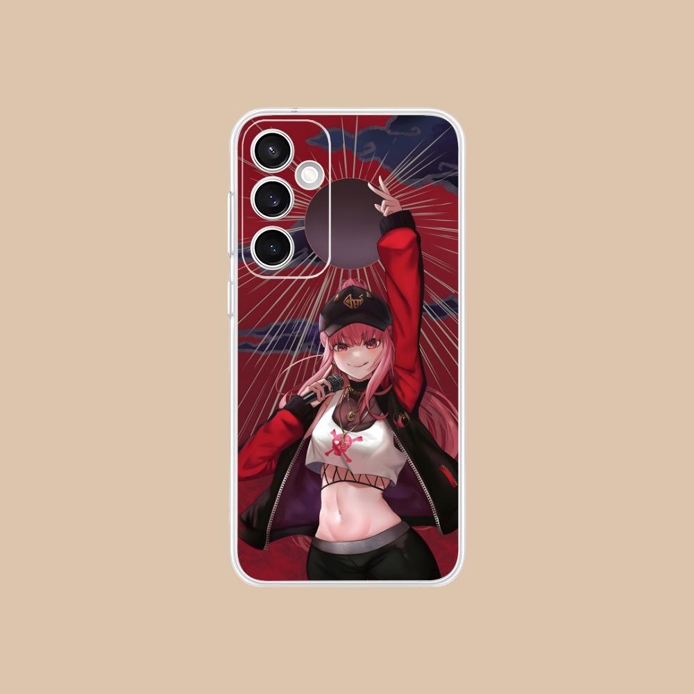 Holo Mori Calliope Clear Mobile Phone Case for Samsung Galaxy S25 S24 S23 S22 S21Plus FE Ultra Colorful Cover