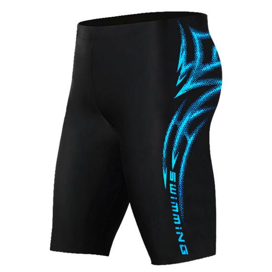 

Мужские плавки эластичные мягкие быстросохнущие облегающие шорты соответствующего цвета для купания со средней талией L синий