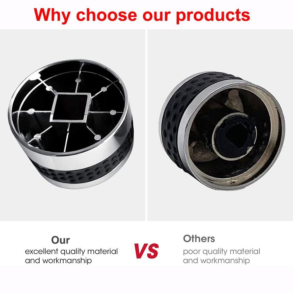 With Nonslip Grip Barbecue Stove Knob Chrome Plated Switch Knob New Gas Grills Replacement Parts