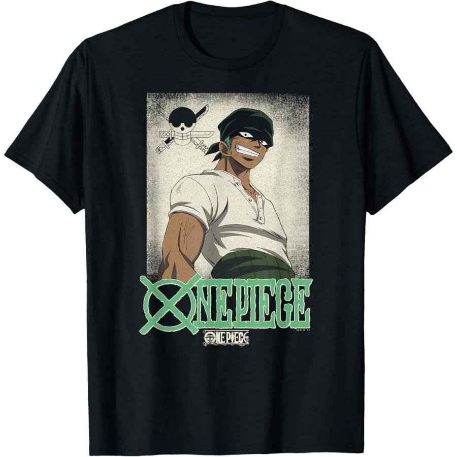 Футболка с винтажной иллюстрацией Ророноа Зоро из аниме One Piece. XXXXXL чёрный