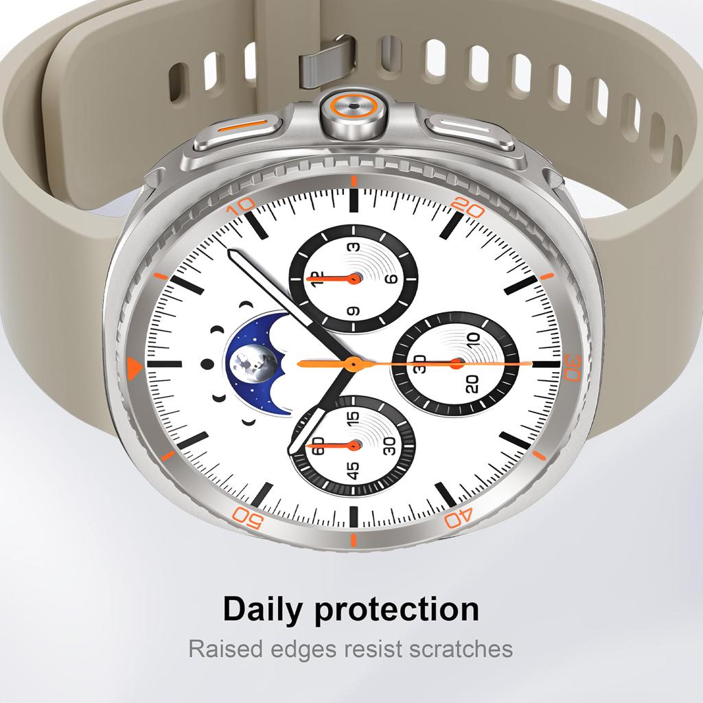 Schutzhülle aus Aluminiumlegierung für Samsung Galaxy Watch 8, Metallgehäuse, Zubehör, Hartrahmen, Metall-Schutzstoßstange für Samsung Galaxy Watch 8 (44 mm, 40 mm)