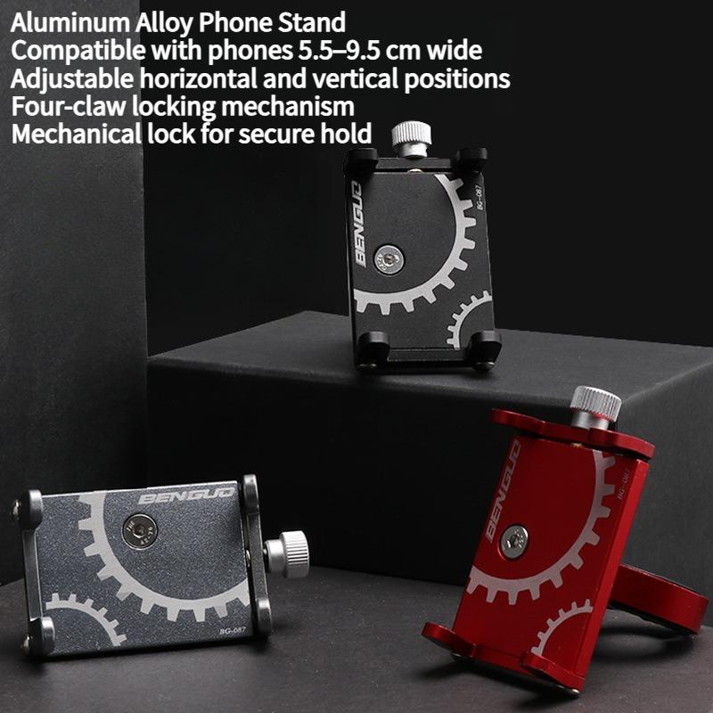 1PC Bicycle Mobile Phone Holder Aluminum Alloy Fixed Navigation Battery Electric Vehicle Motorcycle Mobile Phone Holder Riding