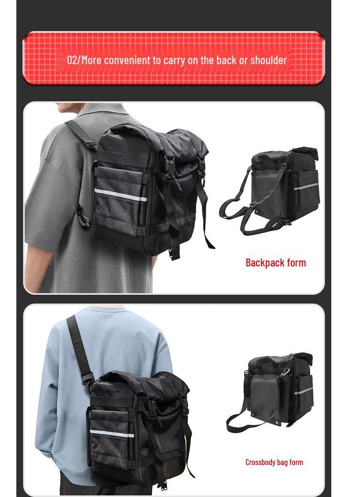 Universal Waterproof Canvas Side Bags for Wuji CU530 & CFMOTO CLC250 Motorcycles