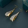 Trendy Silver Plated Teardrop Earrings - European & American Style