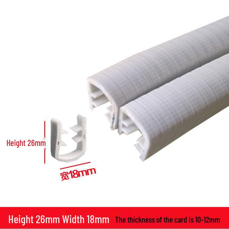 Striscia Anti-Collisione in Gomma a Forma di U: Sigillo per Bordi in Vetro con Isolamento Acustico e Inserto Decorativo.