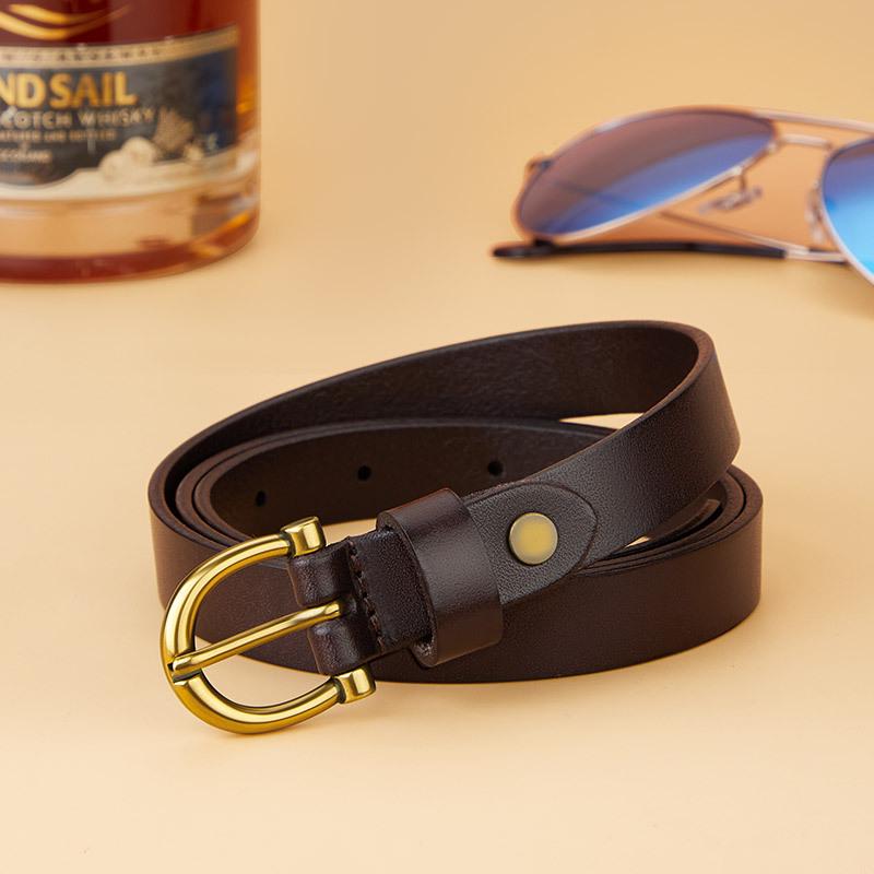 

Emperor Paul Women s Top Grain Cowhide Belt - Versatile Pin Buckle Waist Belt 95 cm абрикосовий