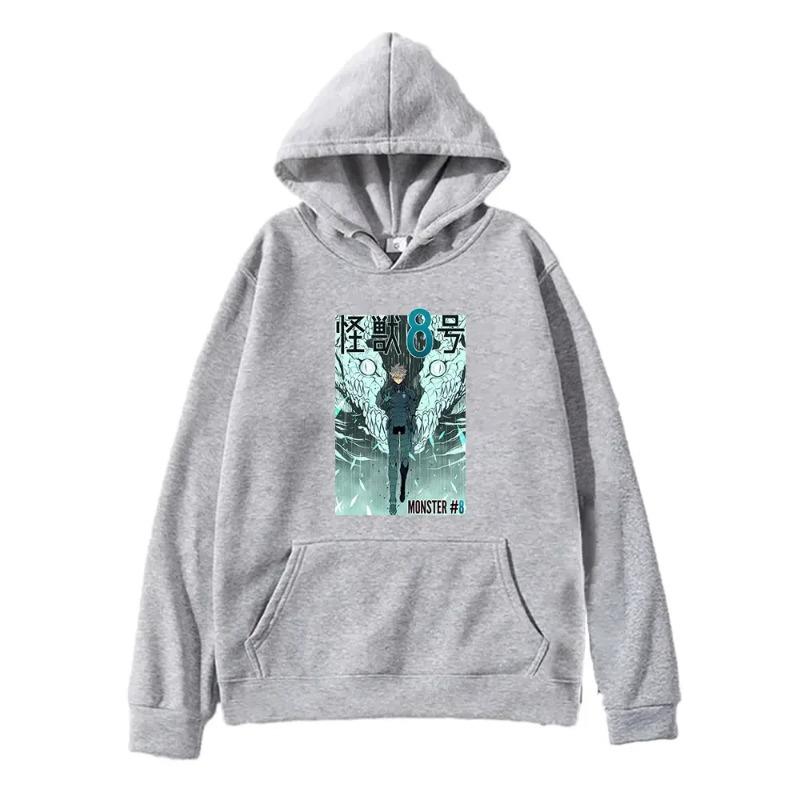 Autumn Anime Kaiju No 8 Ichikawa Reno Print Hooded Men Women Plus Size Hoodies Prevalent Sweatshirt Harajuku Unisex