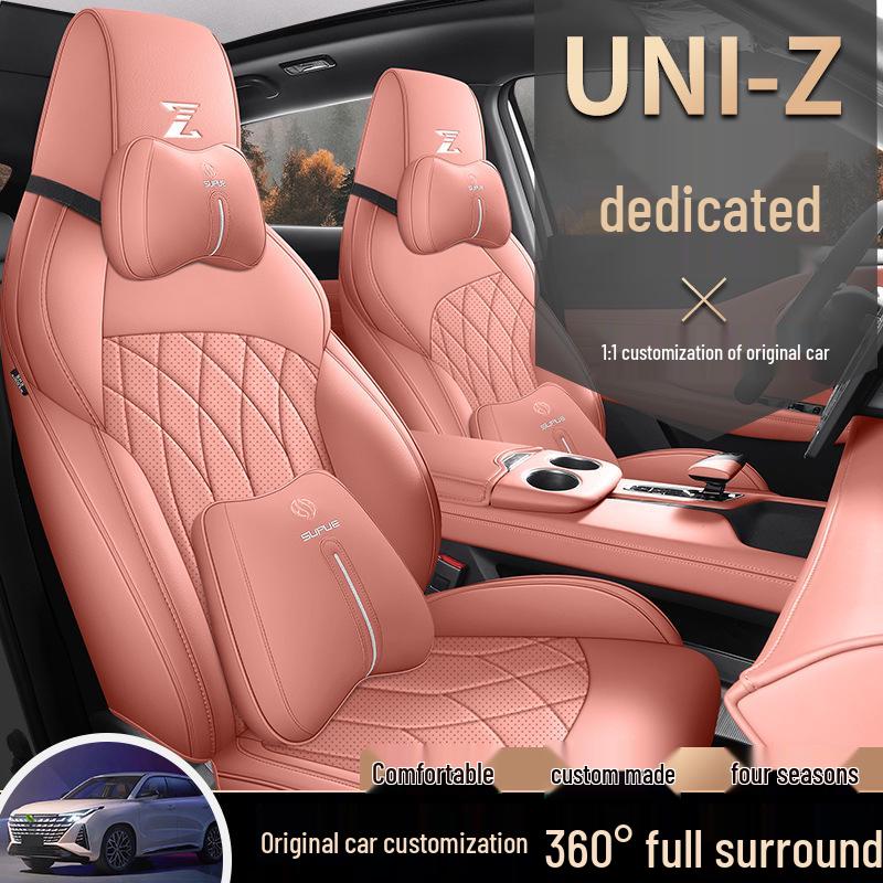 Changan UNIZ 5-Sitzer Leder Autositzkissen - Ganzjährig, Universelle Passform