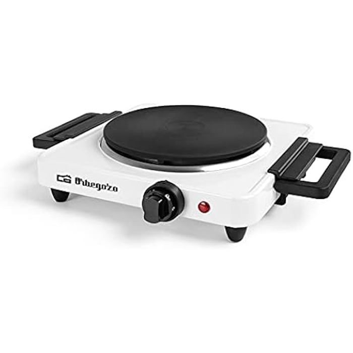 Table de cuisson électrique - ORBEGOZO - JP20 PE2715 - 1500 W - Blanc - Vitrocéramique