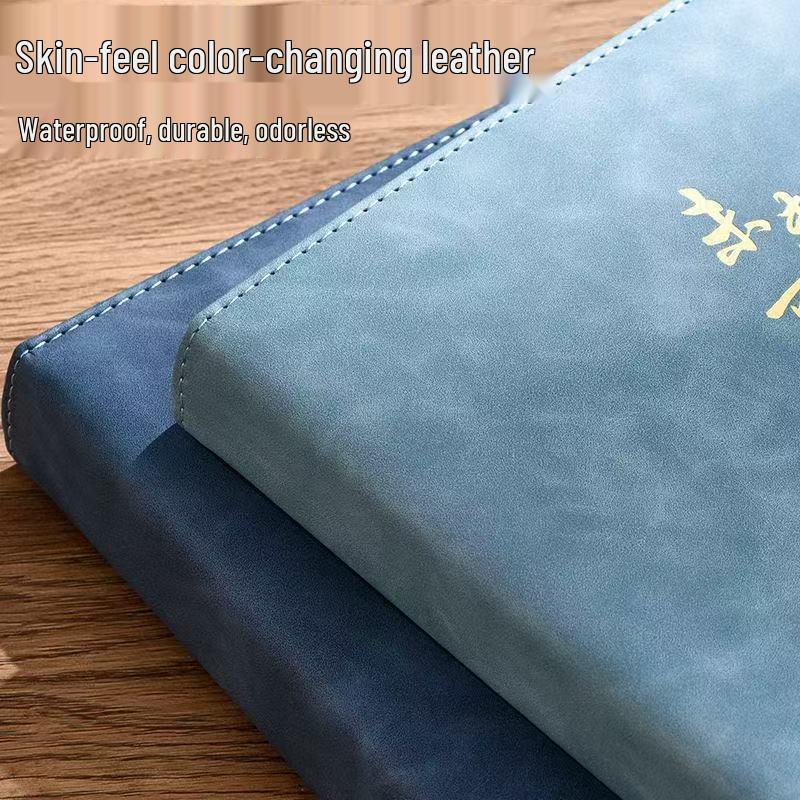 Caiet A4 cu copertă moale din piele întoarsă, 400 de pagini - Dimensiune mare elegantă pentru studenți și afaceri