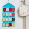 Clear Hanging Organizers Plastic Accessory Organizers Baby Shoes Organizers 16 Pockets Underwear Organizers