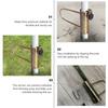 Beach Umbrella Anchor Sun Shade Support Tent Fixing Holders Outdoor Tents Sand Grabber Bases Stand Steel Stakes