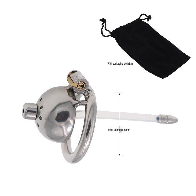 Ultra Small Metal Chastity Lock CB6000s: Male BDSM Master-Slave Birdcage Pot Lid Head Training Tool.