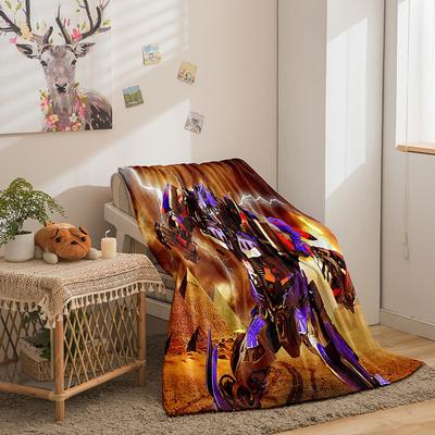 Transformers Series Flannel Blanket 3D Printed Sofa Blanket Thickened Blanket