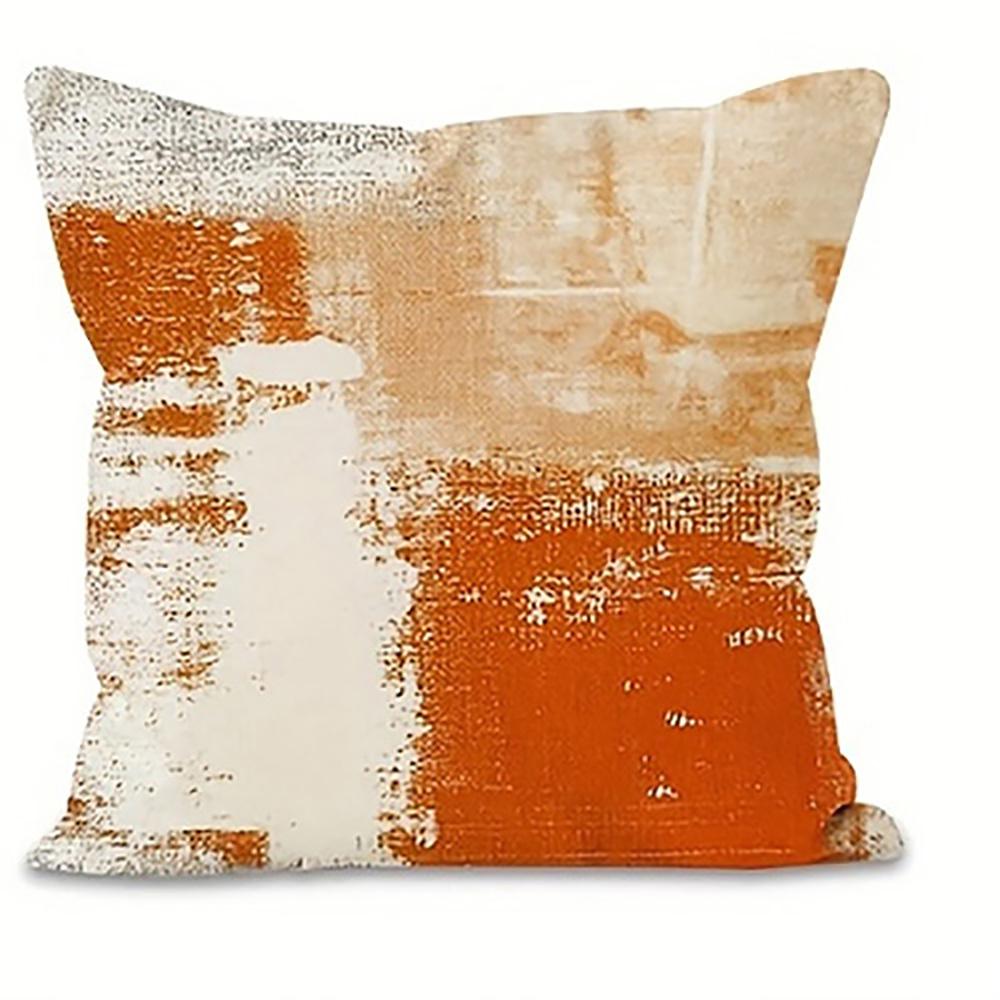 

Abstract Brushed Orange PillowcaseSuitable for sofa car bedroom decorative cushion cover pillow cover 16x16Inch