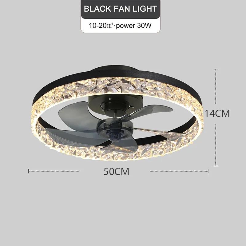 Home Ceiling Fan Led Lighting Modern Dimmable Remote Control Ceiling Fans Living Room AC Variable Frequency Fan Ceiling Lamp