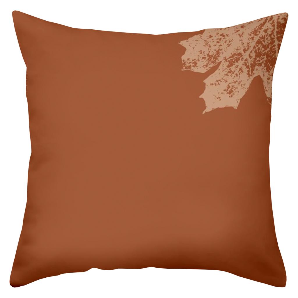 Autumn Maple Leaf Pattern Decorative Throw Pillows Polyester pillowcase, sofa decorative cushion cover, bedside throw pillow