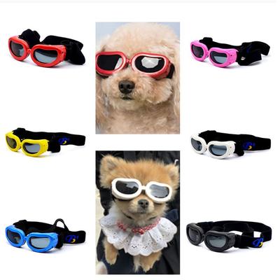 Strap Anti-Fog Waterproof UV Protection Goggles Windproof Windshield Small Dog Sunglasses