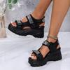Ladies Wedge Beach Sandals Summer Breathable Soft-Bottom Women Casual Shoes Roman Style Luxury Women Sandalias De Mujer