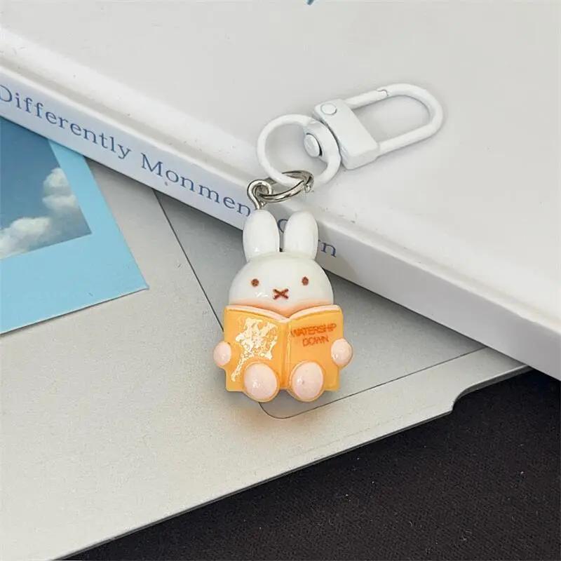 

Kawaii Miffy Rabbit Keychain Cute Outfit Miffy Rabbit Keychain Cute Girlish Cartoon Student Bag Best Friend Gift