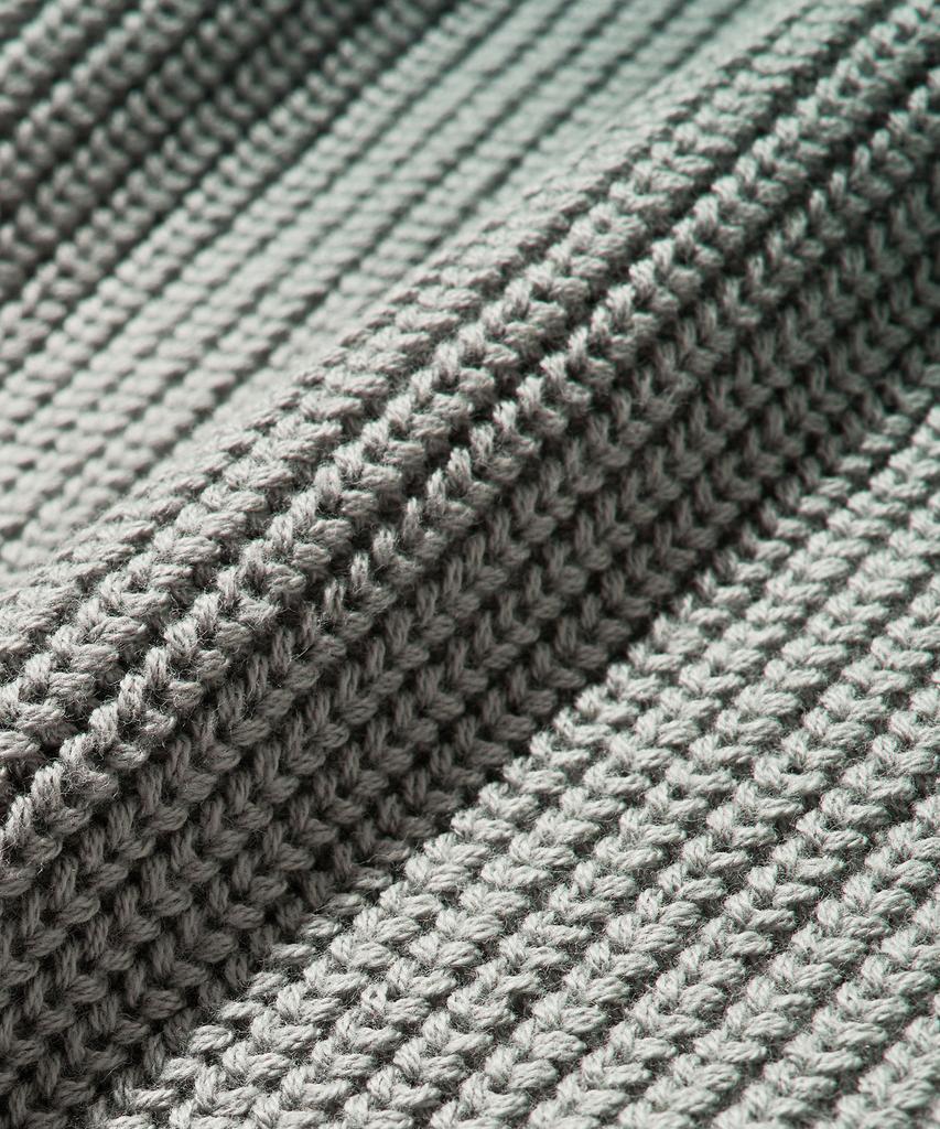 BROWNBREATH Tag Pigment Knit - Gray