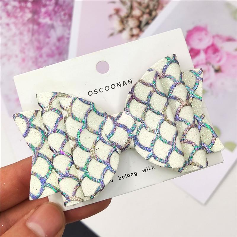 

Korean Sequin Fish Scale Bow Hair Clip & Accessory Set for Girls Only bow (no hair clip)