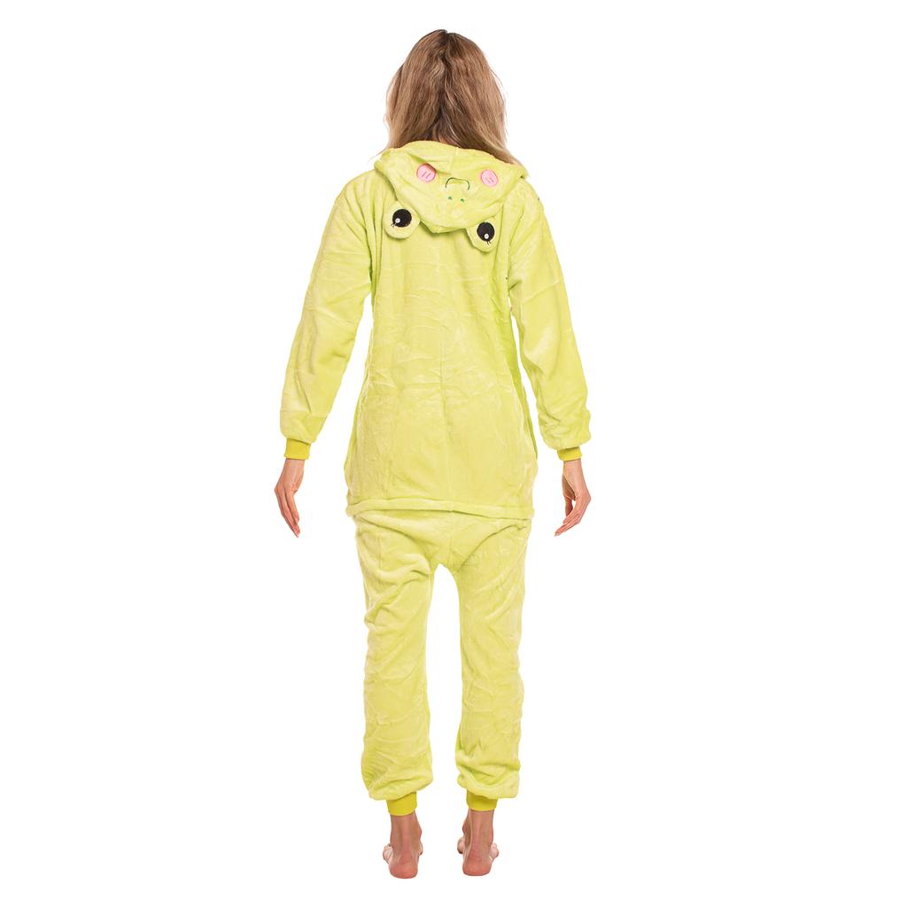 Piżama damska kombinezon kigurumi onesie kostium żaba zielona 145-155 cm s