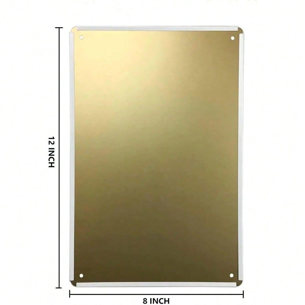 Segno Metallico Vintage 'Girl Power Flower' Ispirazionale Sii Gentile con la Tua Mente Decorazione Murale per Camera da Letto