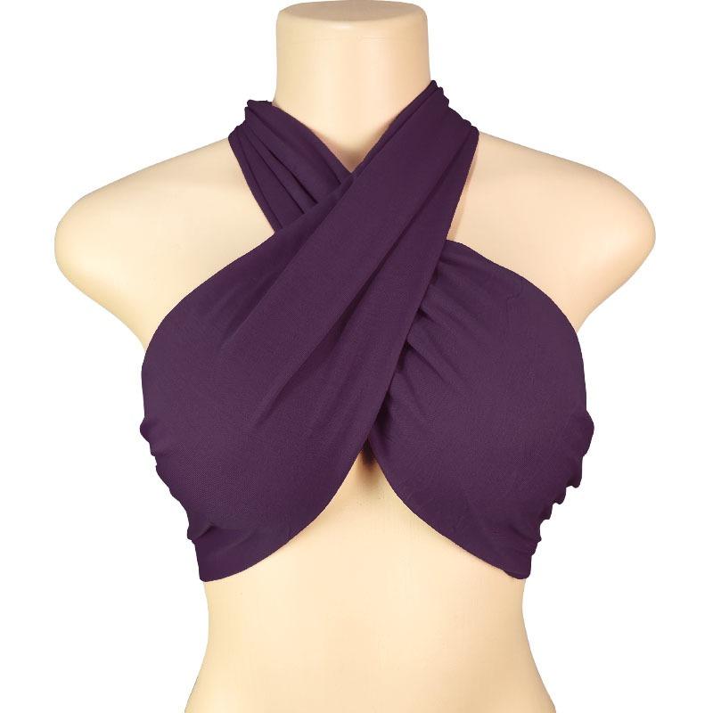 

Women chic tops sexy causal fashion tops one size фіолетовий