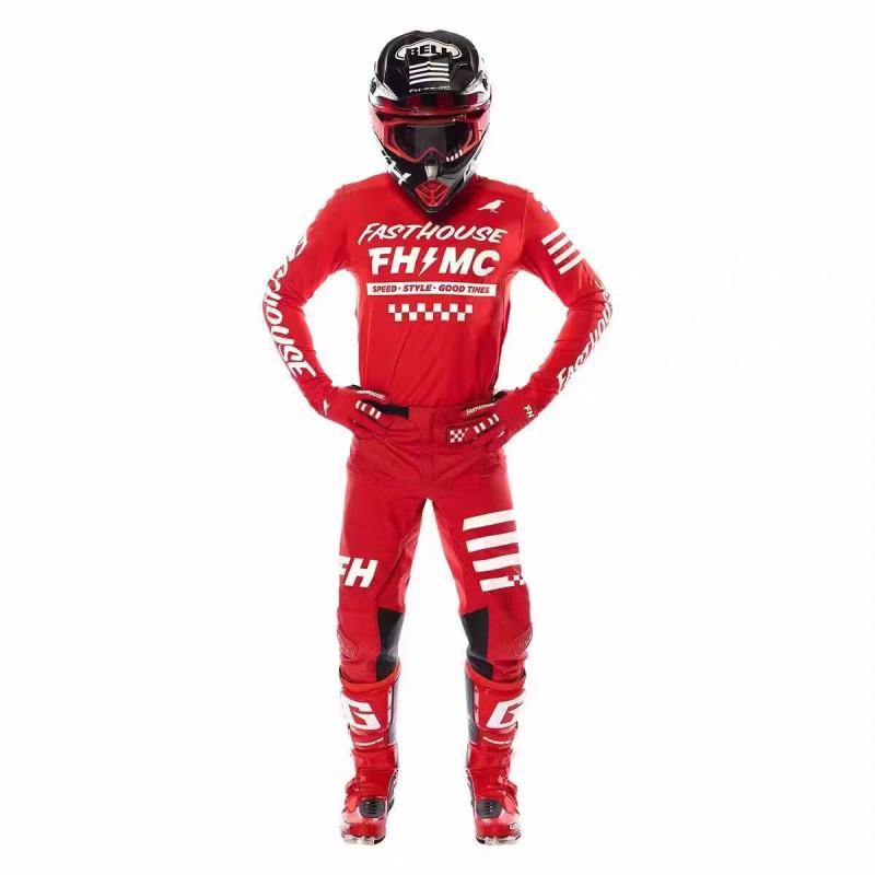 Men Women Cycling Jersey Set Breathable Quick-Dry Mountain Bike Riding Apparel Trail Off-Road Use