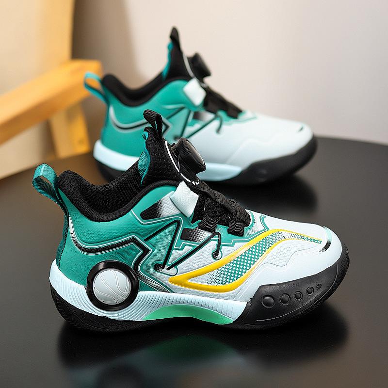 Winter 2025 Boys' Basketball Shoes: New Velvety Warm, Non-Slip Leather Sports Shoes for Kids