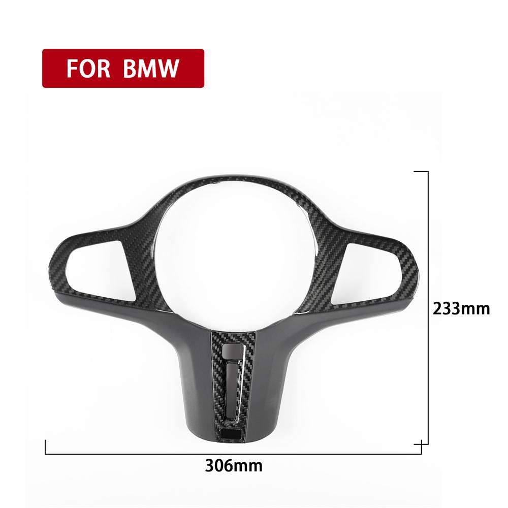 Carbon Fiber Steering Wheel Trim Cover with Heated Hole For BMW M2 M3 M4 G80 G82