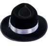 Cosplay Fedora Hut Flacher Hut für Erwachsene Unisex Zaubererhut Maskenball Kostümhut