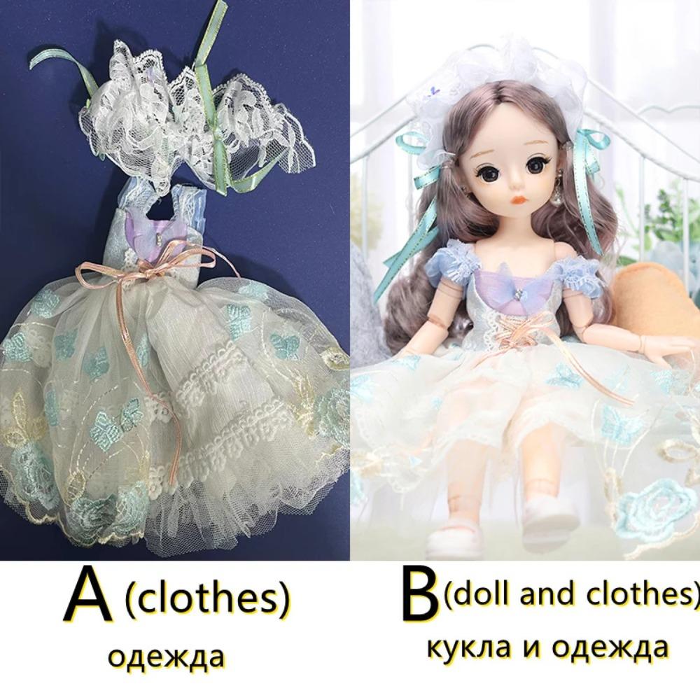 30cm Cute Princess Doll Set or Doll Clothes 21 Joints Moveable Doll Kids Girl Doll Toy Gift 1/6 Bjd Doll