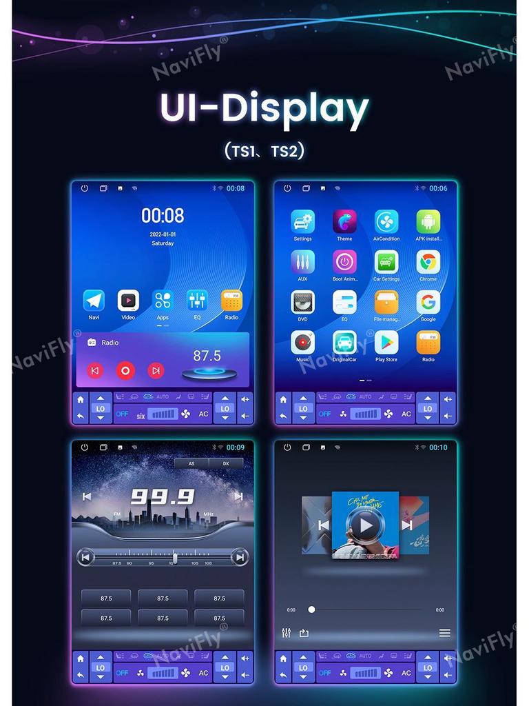 Ford Mondeo 2013-2017 Android Bluetooth GPS Navigation & Reversing Camera Screen