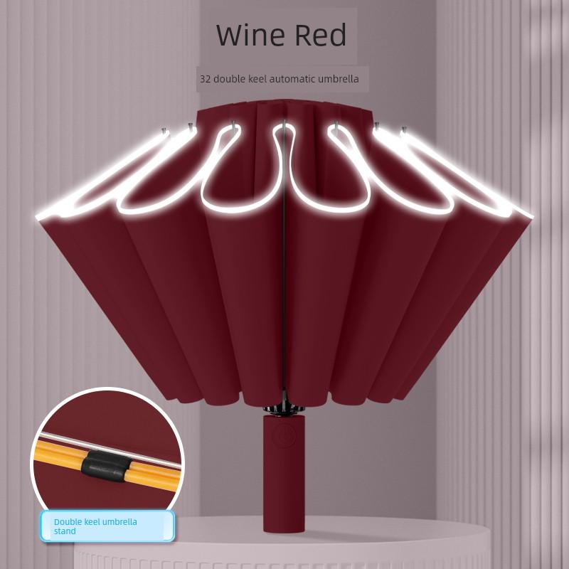 32 Bones Automatic Umbrella Boys Folding Sun Umbrella Large Sun Umbrella Female Sun Protection UV Protection Rain Or Shine Dual-Use Umbrella