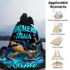 Customiz Name Personality Italian Brainrot Animal  Blanket Soft &Warm Sofa Office Bed Travel Lunch Break Blanket, Gift Suitable All Seasons