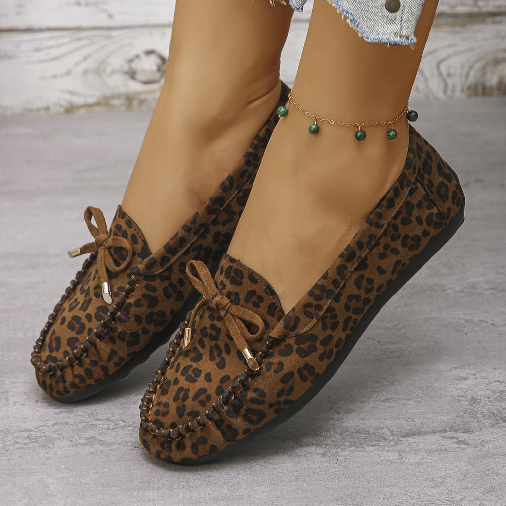 Fashion 2025 New Women Round Toe Casual Flat Shoes  Spring Autumn Flats Loafers Shoes for Women Fashion Leopard Non-slip Sneakers Women