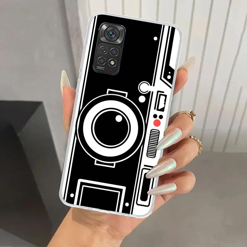 Fashion Classic Camera Lens Phone Case for Xiaomi Redmi Note 14 13 12S 12 11S 11 Pro Plus 11T 11E 10S 9 9S Soft Funda Print Shel